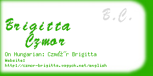 brigitta czmor business card